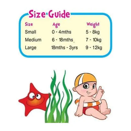Pea Pods Reusable Swim Nappies-Pea Pods-Aqua-Small-Hello Charlie