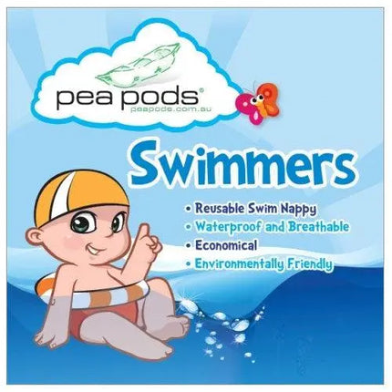 Pea Pods Reusable Swim Nappies-Pea Pods-Aqua-Small-Hello Charlie