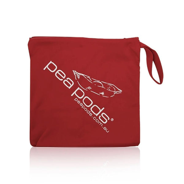 Pea Pods Travel Wet Bag-Red-Hello-Charlie