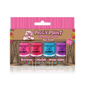 Piggy Paint Barn 4 Mini Nail Polish Box Set--Hello-Charlie