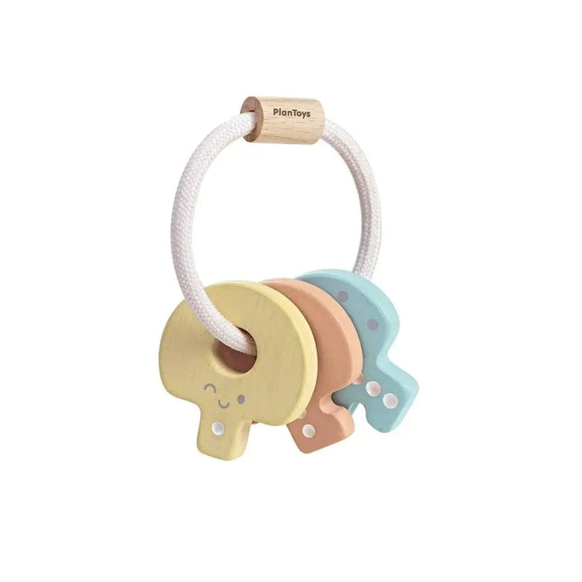 Plan Toys Baby Key Rattle - Pastel-Plan Toys-Hello Charlie