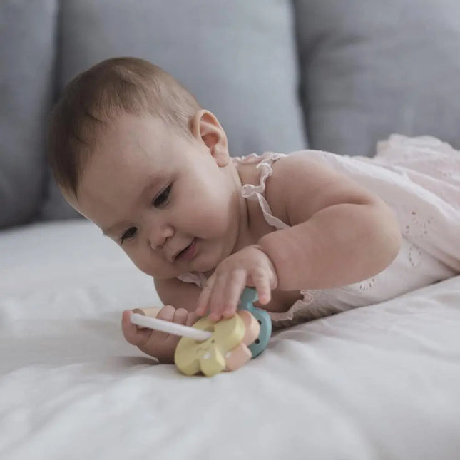 Plan Toys Baby Key Rattle - Pastel-Plan Toys-Hello Charlie