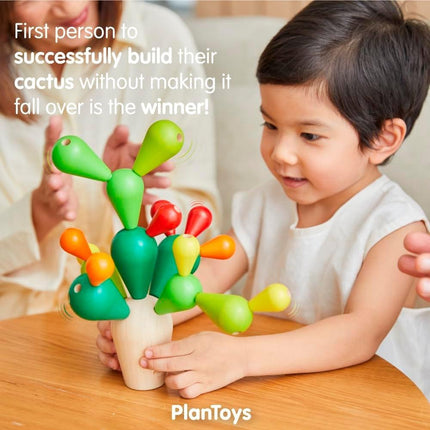 Plan Toys Cactus Wooden Balancing Blocks-Plan Toys-Hello Charlie
