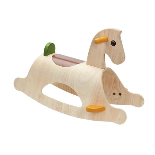 Plan Toys Palomino Wooden Rocking Horse - Modern Rustic - Hello Charlie