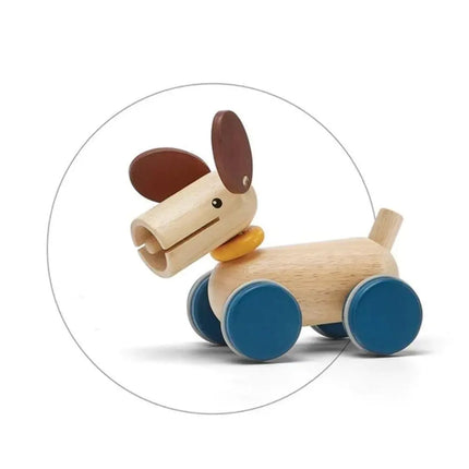 Plan Toys Push & Pull Along Toy - Puppy-Plan Toys-Hello Charlie
