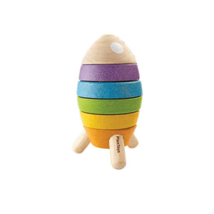 Plan Toys Rocket Wooden Stacking Toy--Hello-Charlie