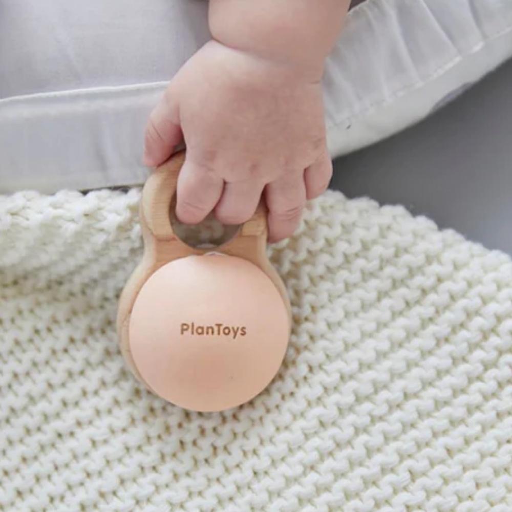 Plan Toys Shake N Clap Wooden Baby Rattle - Hello Charlie