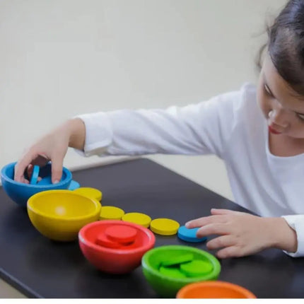 Plan Toys Sort and Count Cups-Plan Toys-Hello Charlie