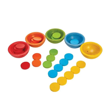Plan Toys Sort and Count Cups-Plan Toys-Hello Charlie