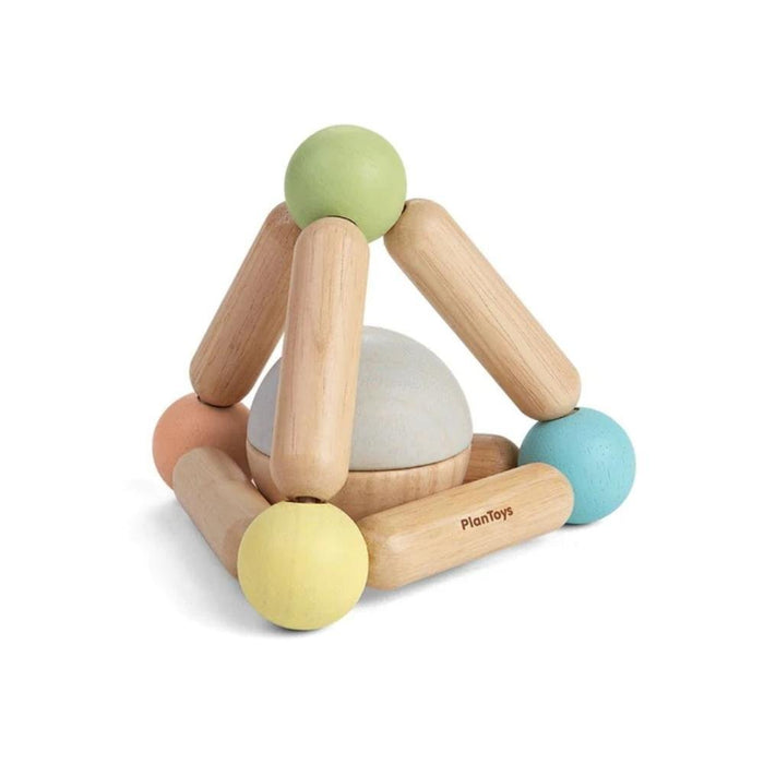 Plan Toys Triangle Clutching Toy & Rattle - Pastel - Hello Charlie