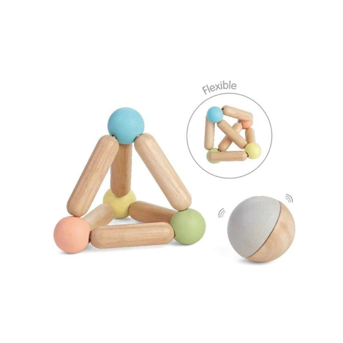 Plan Toys Triangle Clutching Toy & Rattle - Pastel - Hello Charlie