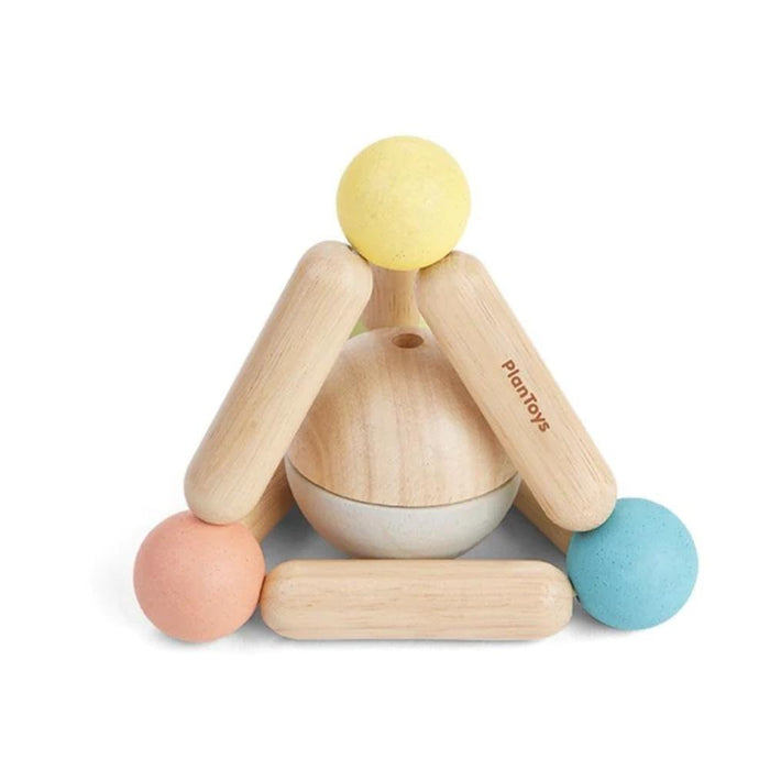 Plan Toys Triangle Clutching Toy & Rattle - Pastel - Hello Charlie