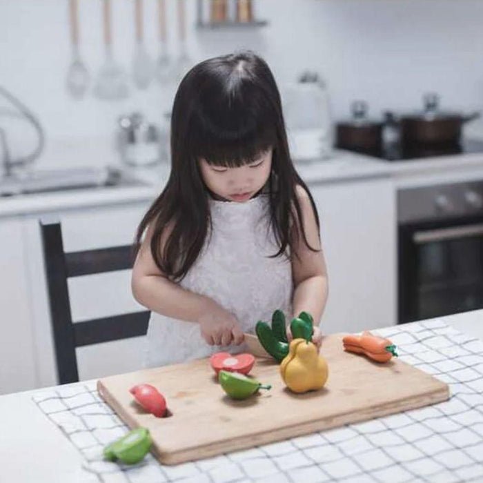 Plan Toys Wonky Fruits & Vegetables Toy Set - Hello Charlie