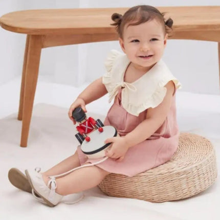 Plan Toys Wooden Pull Along Toy - Drummer-Plan Toys-Hello Charlie
