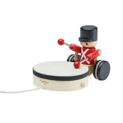 Plan Toys Wooden Pull Along Toy - Drummer-Plan Toys-Hello Charlie