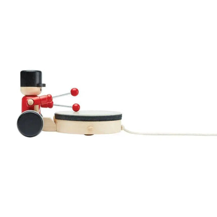 Plan Toys Wooden Pull Along Toy - Drummer-Plan Toys-Hello Charlie