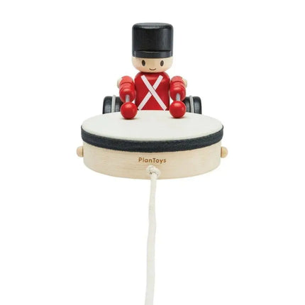 Plan Toys Wooden Pull Along Toy - Drummer-Plan Toys-Hello Charlie
