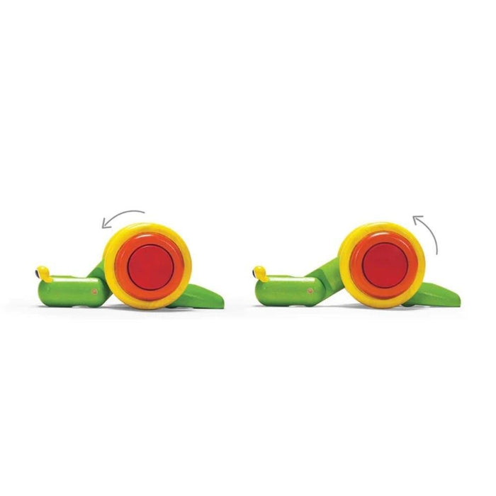 Plan Toys Wooden Pull Along Toy - Snail - Hello Charlie