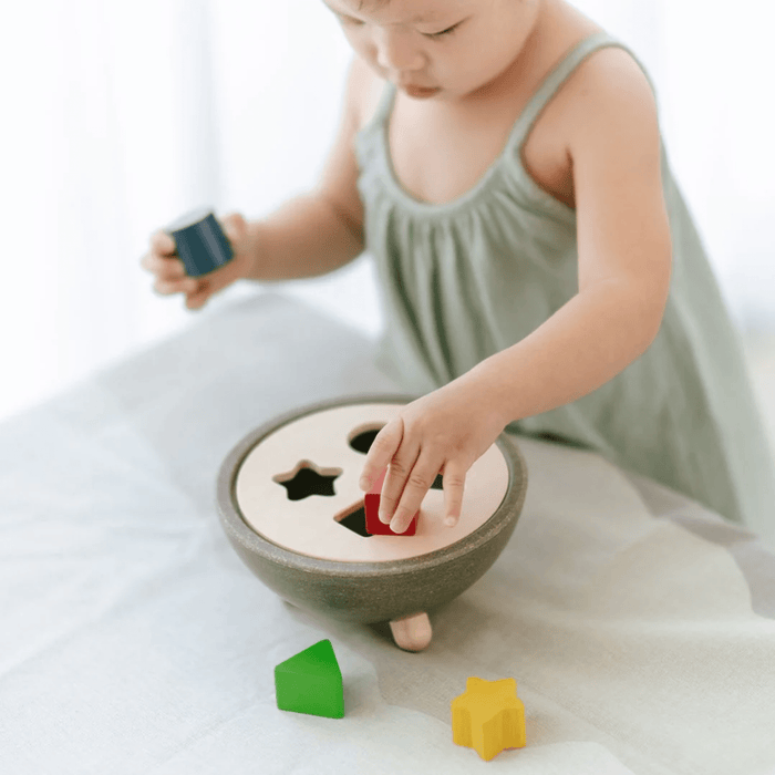 Plan Toys Wooden Shape Sorting Toy Bowl-Hello-Charlie