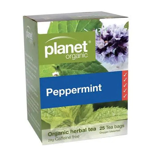 Planet Organic Herbal Tea Bags - Peppermint-Planet Organic-Hello Charlie