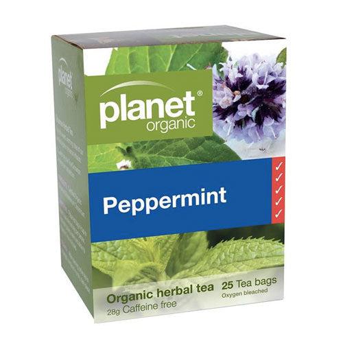 Planet Organic Herbal Tea Bags - Peppermint - Hello Charlie