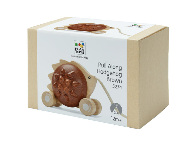 PlanToys Wooden Pull Along Toy - Hedgehog