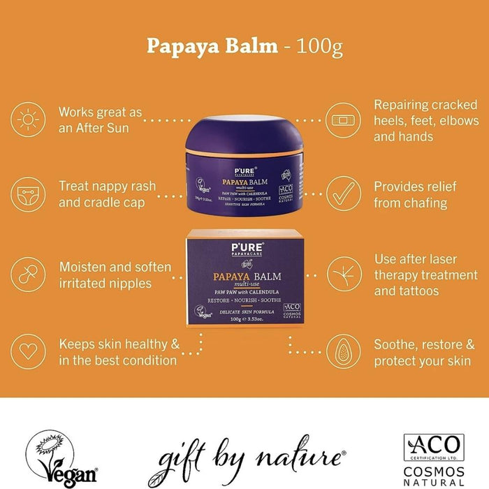 Pure Papayacare Multi-Use Natural Paw Paw Balm--Hello-Charlie