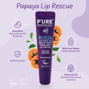 Pure Papayacare Rescue Lip Balm - Paw Paw with Lemon, Lime & Peppermint--Hello-Charlie