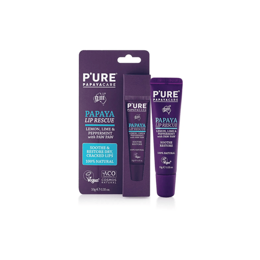 Pure Papayacare Rescue Lip Balm - Paw Paw with Lemon, Lime & Peppermint - Hello Charlie