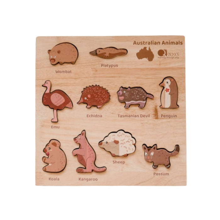 Qtoys Natural Australian Animal Puzzle - Hello Charlie