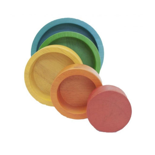 Qtoys Nesting and Stacking Bowls - Natural Colours - Hello Charlie