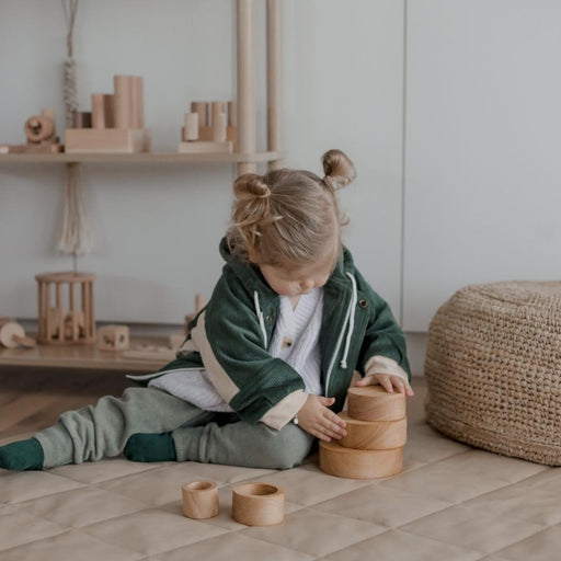 Qtoys Nesting and Stacking Bowls - Natural Colours - Hello Charlie