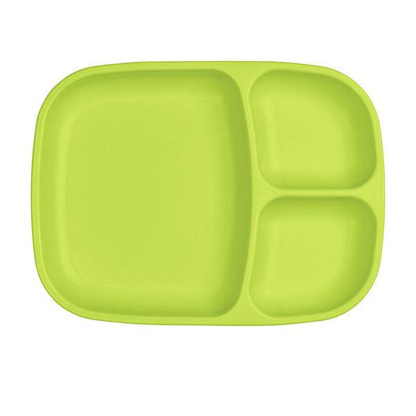 Re-Play Divided Plate - Large-Green-Hello-Charlie