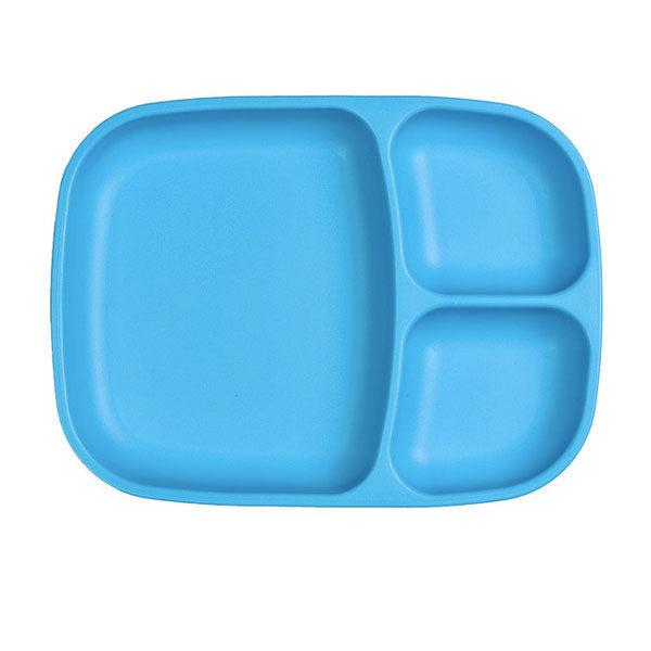 Re-Play Divided Plate - Large-Sky Blue-Hello-Charlie
