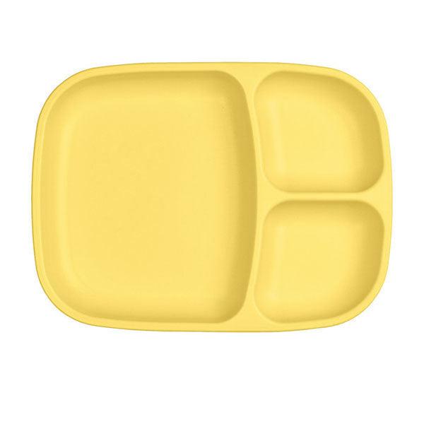 Re-Play Divided Plate - Large-Yellow-Hello-Charlie