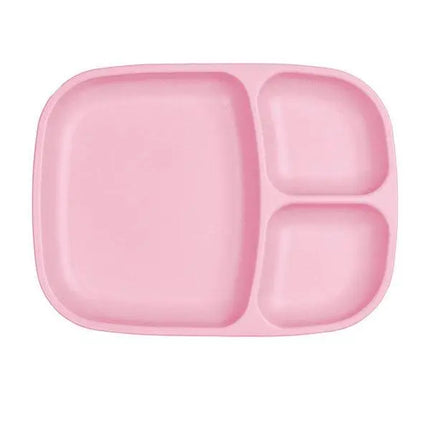 Re-Play Divided Plate - Large-Re-Play-Baby Pink-Hello Charlie