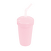 Re-Play Straw Cup with Reusable Straw-Ice Pink-Hello-Charlie