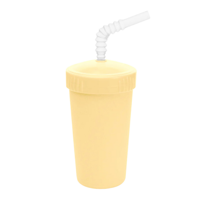 Re-Play Straw Cup with Reusable Straw-Lemon Drop-Hello-Charlie