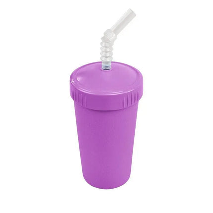 Re-Play Straw Cup with Reusable Straw-Re-Play-Purple-Hello Charlie