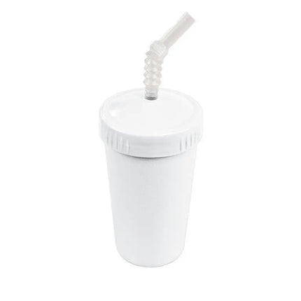Re-Play Straw Cup with Reusable Straw-Re-Play-White-Hello Charlie