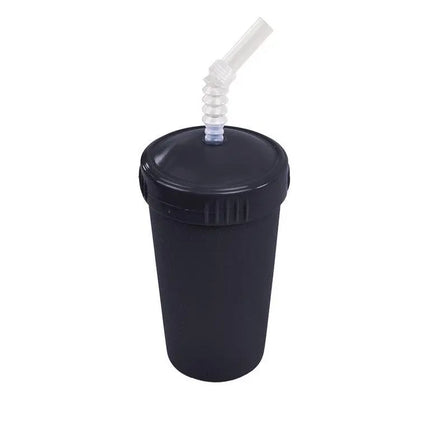 Re-Play Straw Cup with Reusable Straw-Re-Play-Black-Hello Charlie