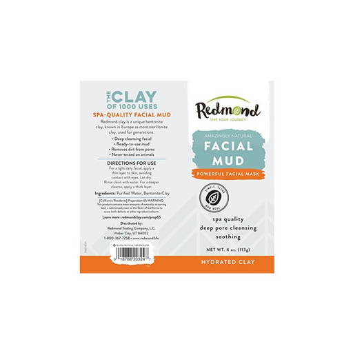 Redmond Clay Facial Mud Hydrated Bentonite--Hello-Charlie