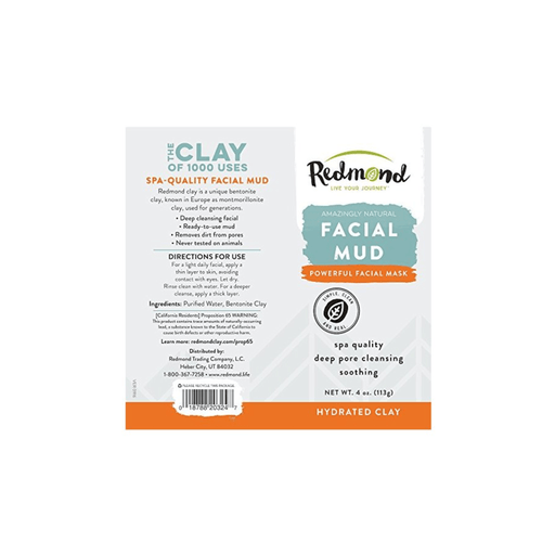 Redmond Clay Facial Mud Hydrated Bentonite - Hello Charlie