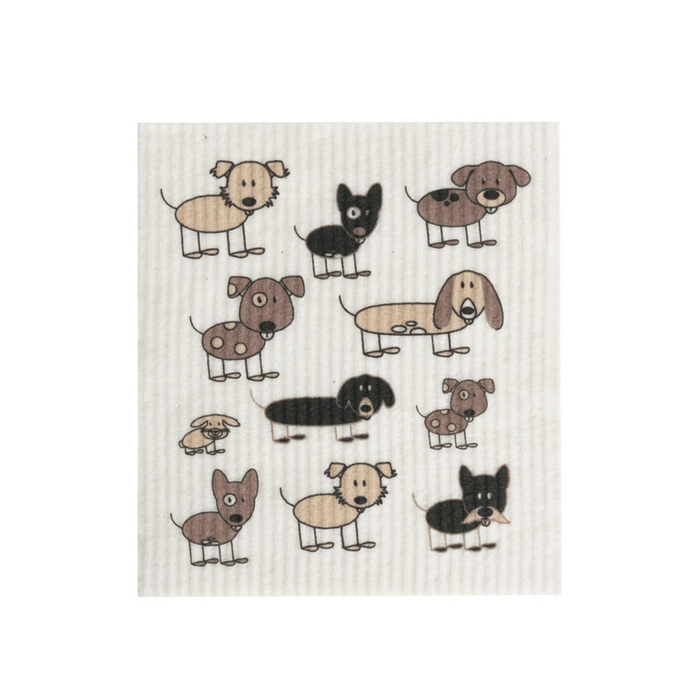 RetroKitchen Biodegradable Dish Cloth - Dog - Hello Charlie