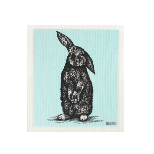 RetroKitchen Biodegradable Dish Cloth - Rabbit--Hello-Charlie