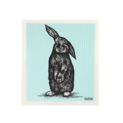 RetroKitchen Biodegradable Dish Cloth - Rabbit - Hello Charlie