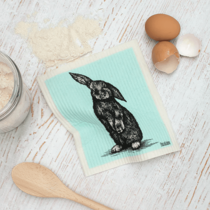 RetroKitchen Biodegradable Dish Cloth - Rabbit - Hello Charlie