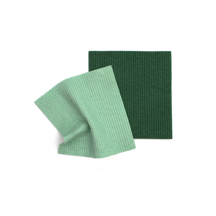 RetroKitchen Compostable Sponge Cloths-Dyed Forest-Hello-Charlie