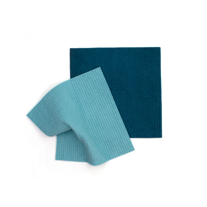 RetroKitchen Compostable Sponge Cloths-Dyed Marine-Hello-Charlie