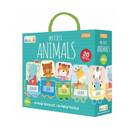 Sassi Junior Book & Puzzle - My First Animals-Sassi Junior-Hello Charlie